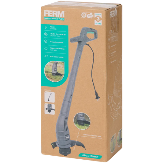 Trimmer electric pentru gazon 250W, fir dublu Tap & Go 1.2 mm, 8 m